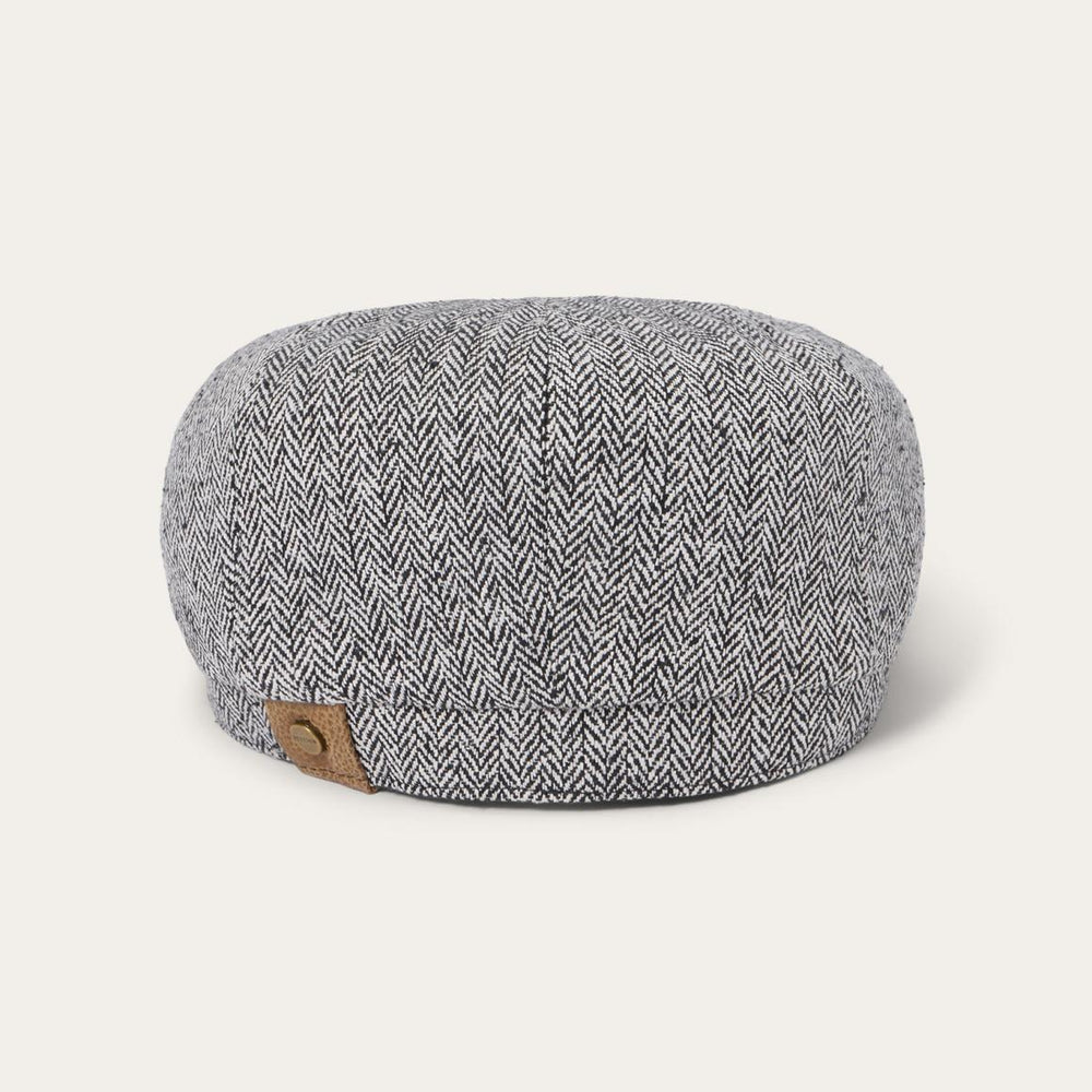 Herringbone Silk Hatteras Black Herringbone | Men/Women Stetson Caps &amp; Truckers