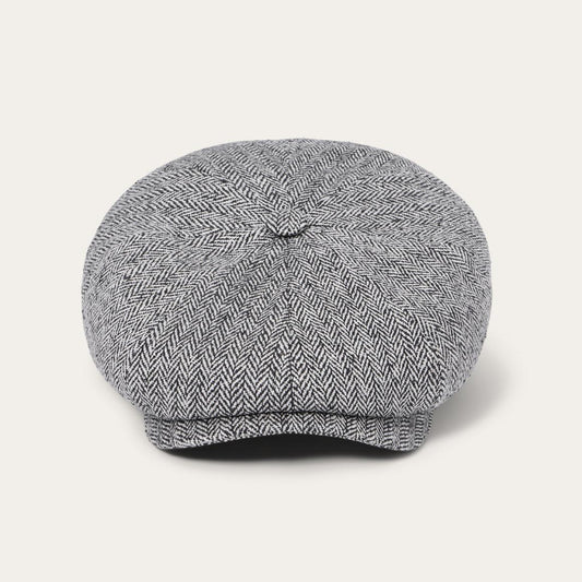 Herringbone Silk Hatteras Black Herringbone | Men/Women Stetson Caps &amp; Truckers