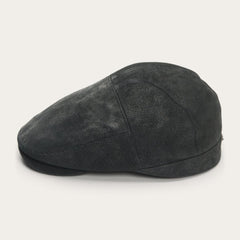 Hood Weathered Leather Ivy Cap Black | Men/Women Stetson Caps &amp; Truckers