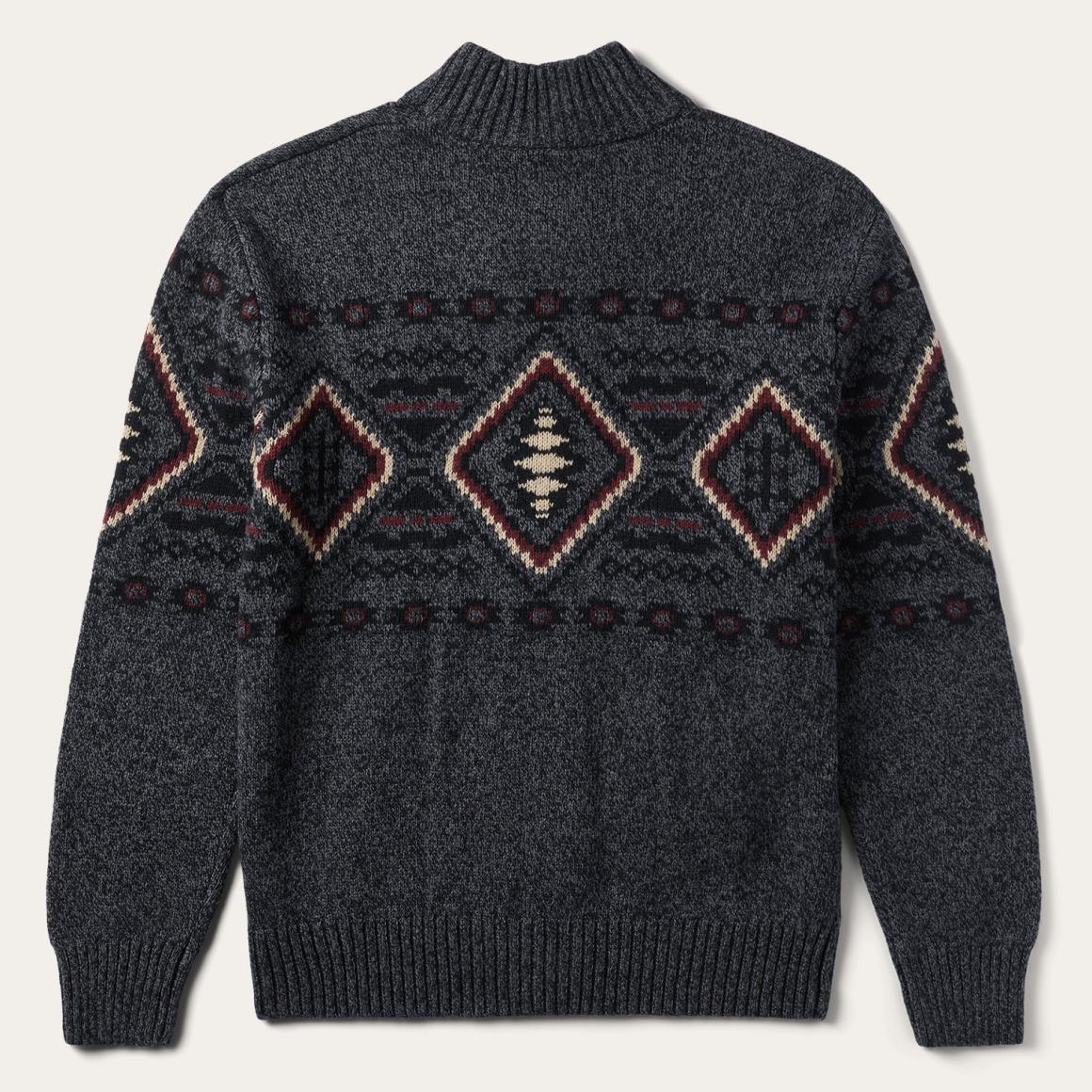 Horizontal Aztec Cardigan Grey | Men Stetson Jackets