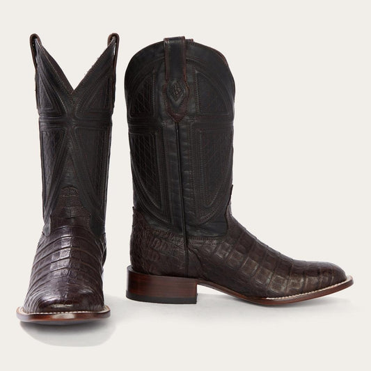 Kaycee Brown Caiman Belly Cowboy Boot Brown | Men Stetson Exotics