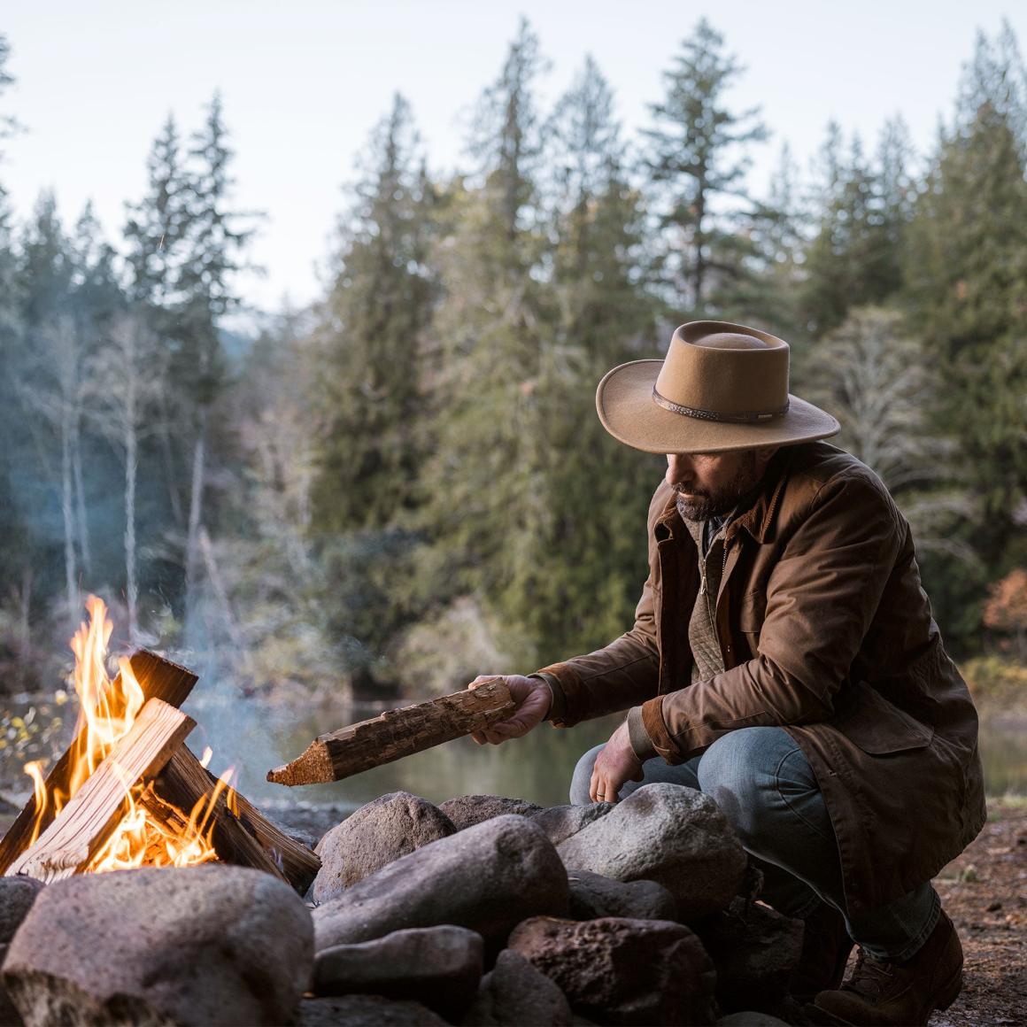 Kelso Outdoor Hat Black | Men/Women Stetson Outdoor