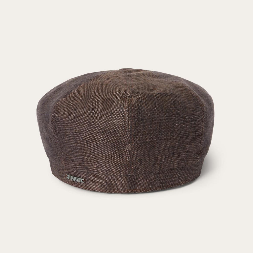 Linen Hatteras Cap Brown | Men/Women Stetson Caps &amp; Truckers