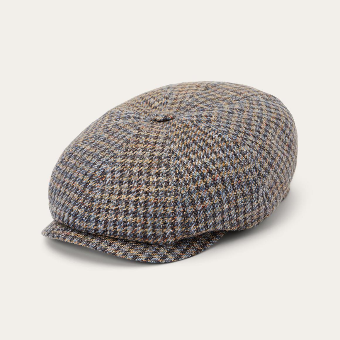 Linen/Cotton Houndstooth Hatteras Multicolor Houndstooth | Men/Women Stetson Caps &amp; Truckers