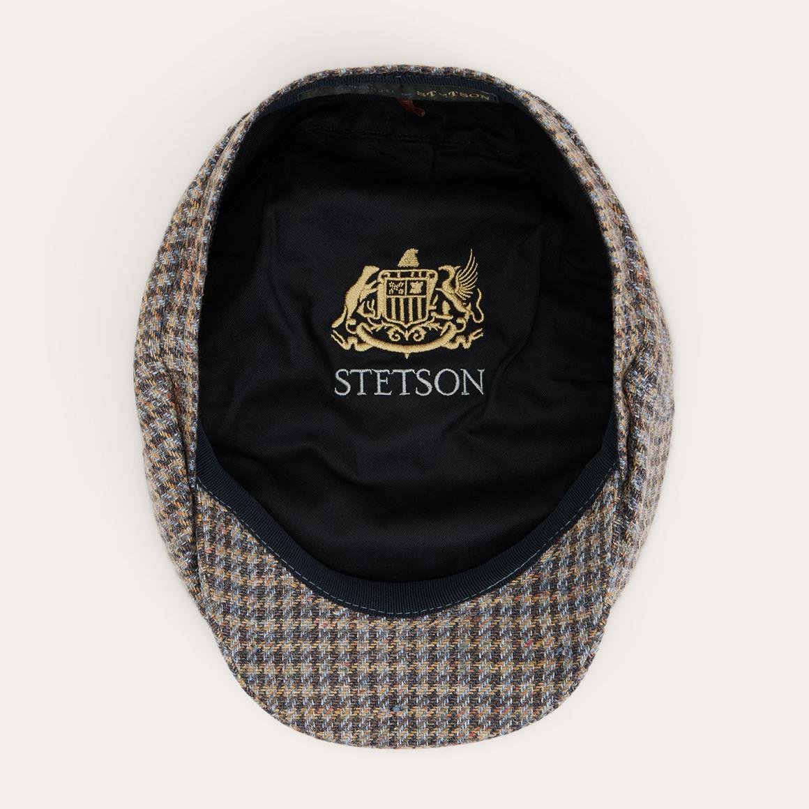 Linen/Cotton Houndstooth Hatteras Multicolor Houndstooth | Men/Women Stetson Caps &amp; Truckers
