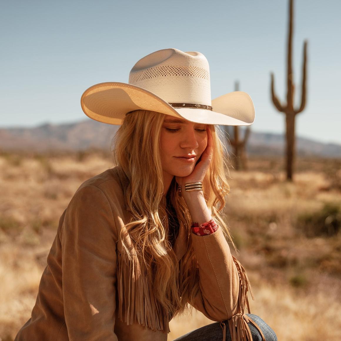 Lobo 10X Straw Cowboy Hat Natural | Men/Women Stetson Western