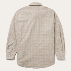Medallion Print Western Shirt Brown | Men Stetson Western Shirts