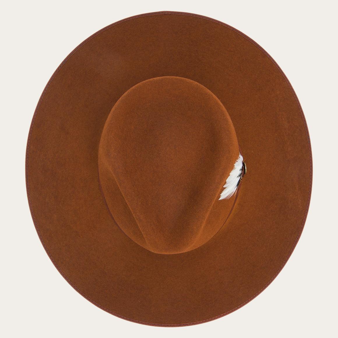 Midtown Wide Flat Brim Hat Black | Men/Women Stetson Fedora