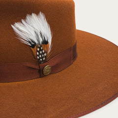 Midtown Wide Flat Brim Hat Black | Men/Women Stetson Fedora