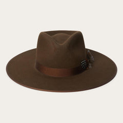 Midtown Wide Flat Brim Hat Oak | Men/Women Stetson Fedora