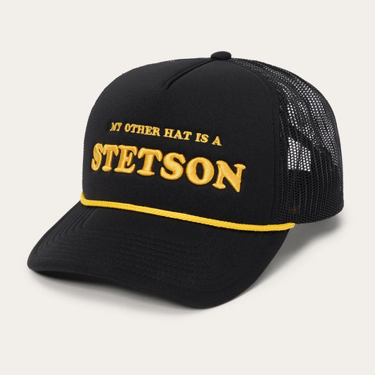 My Other Hat Is A Stetson Trucker Cap Black | Men/Women Stetson Caps &amp; Truckers