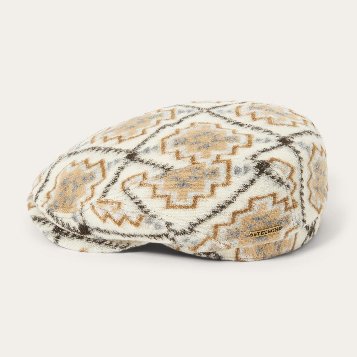 Navajo Jersey Driver Cap Off White / Beige | Men/Women Stetson Caps &amp; Truckers