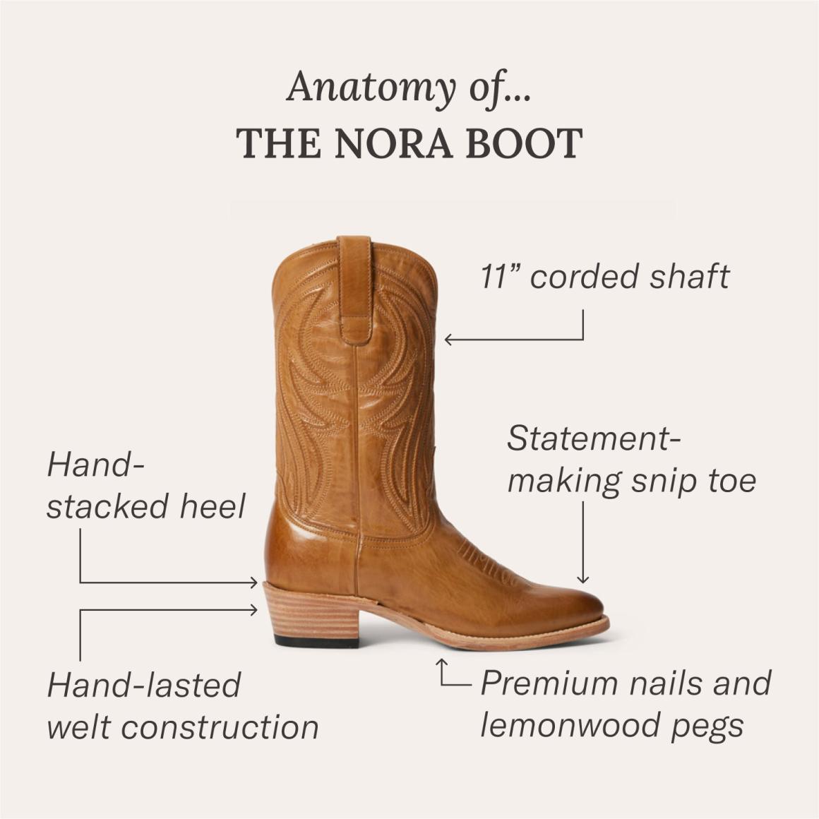 Nora Boots Brown | Women Stetson Western