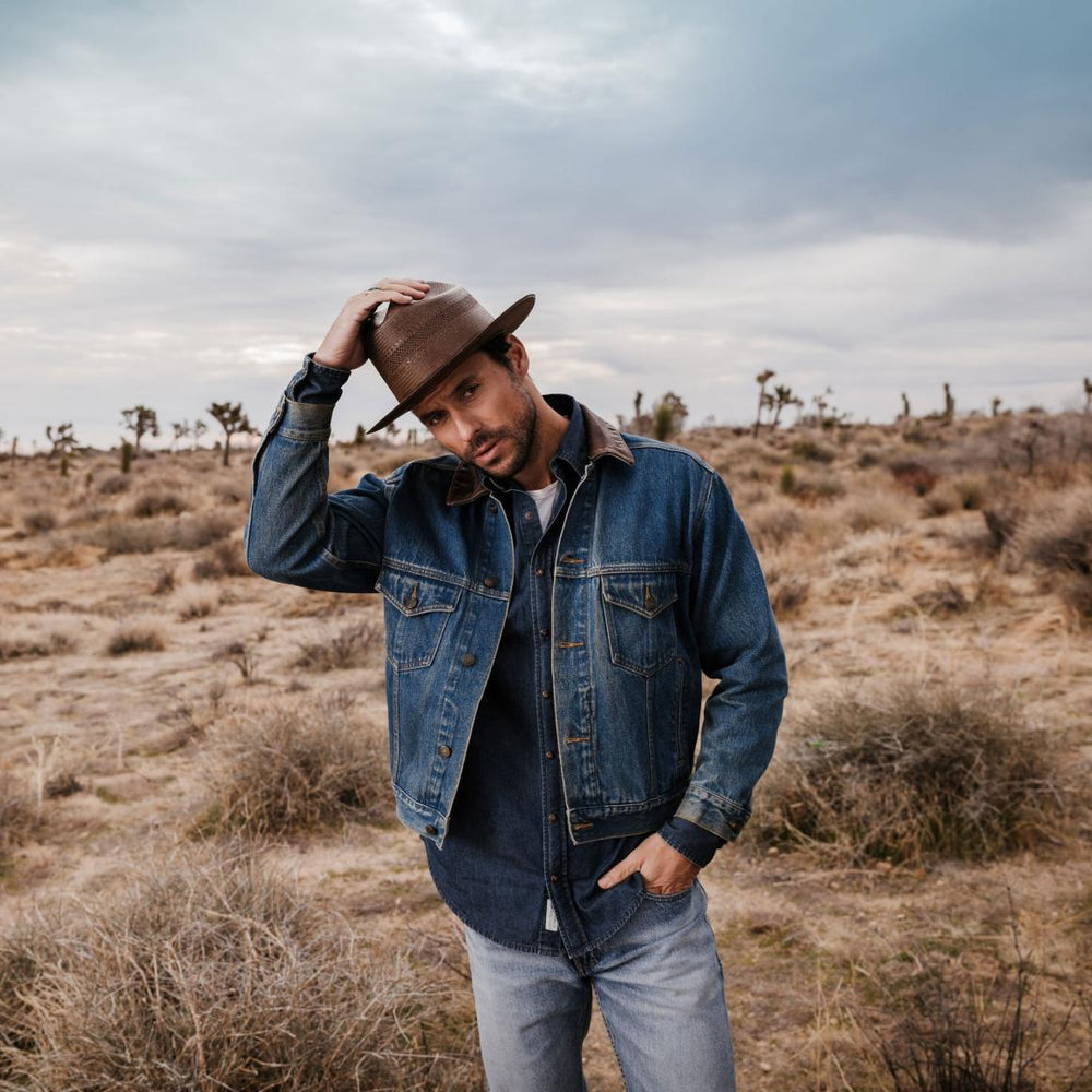 Open Road Vented Straw Cowboy Hat Chocolate | Men/Women Stetson Fedora