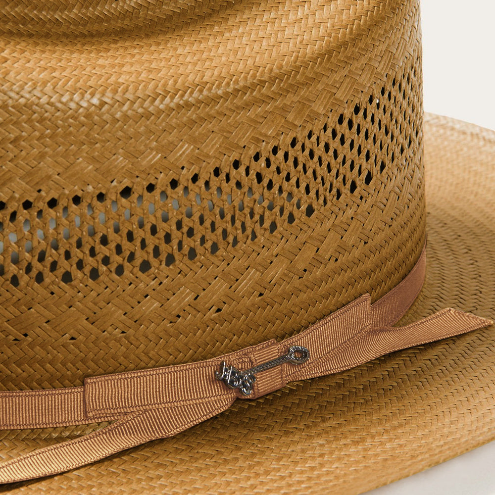 Open Road Vented Straw Cowboy Hat Cognac | Men/Women Stetson Fedora