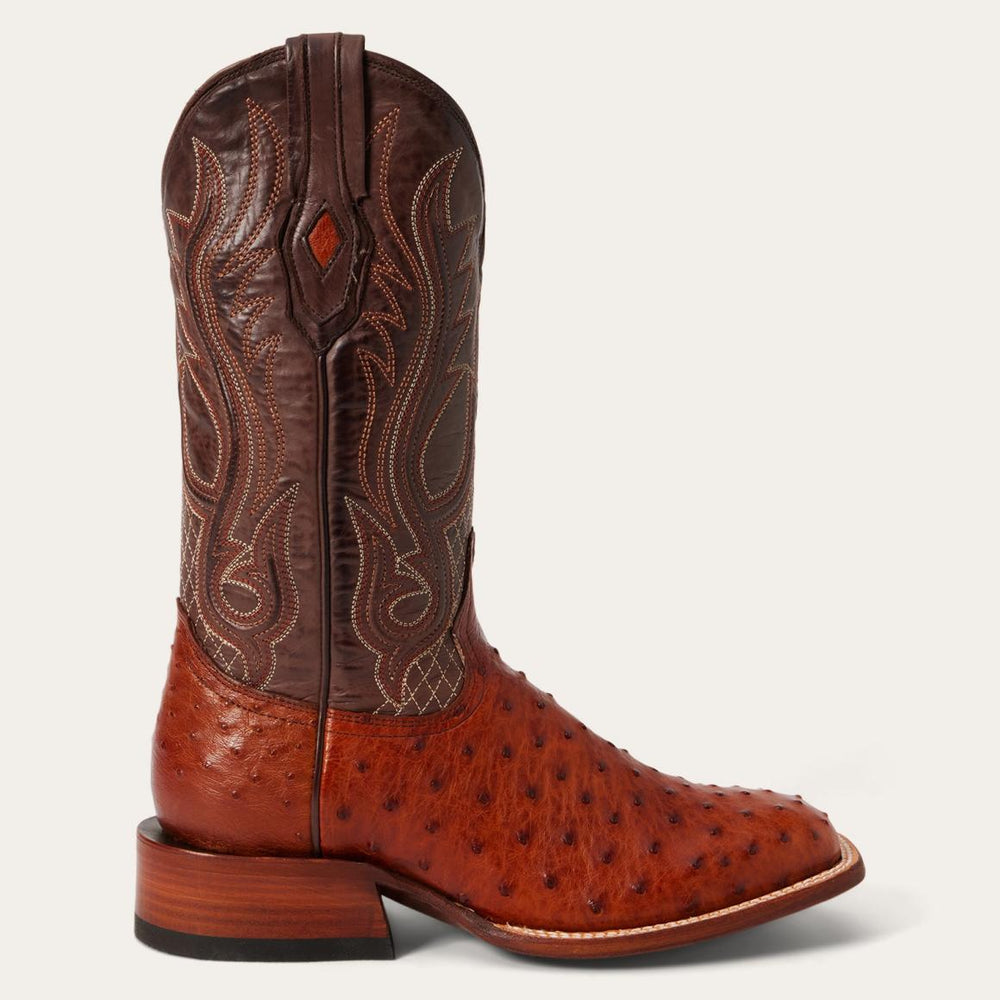 Ozzy Ostrich Boot Brown | Men Stetson Exotics