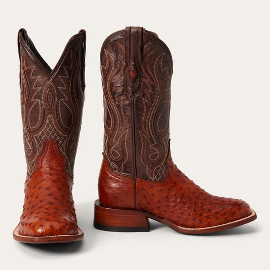 Ozzy Ostrich Boot Brown | Men Stetson Exotics