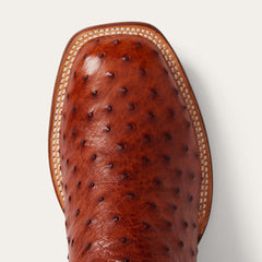Ozzy Ostrich Boot Brown | Men Stetson Exotics