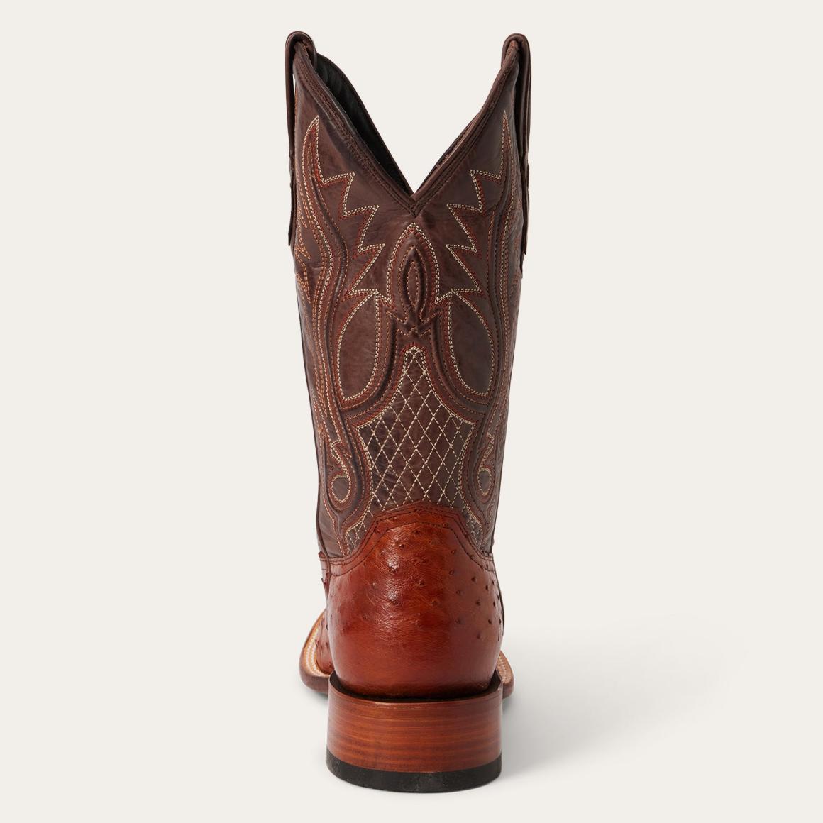 Ozzy Ostrich Boot Brown | Men Stetson Western