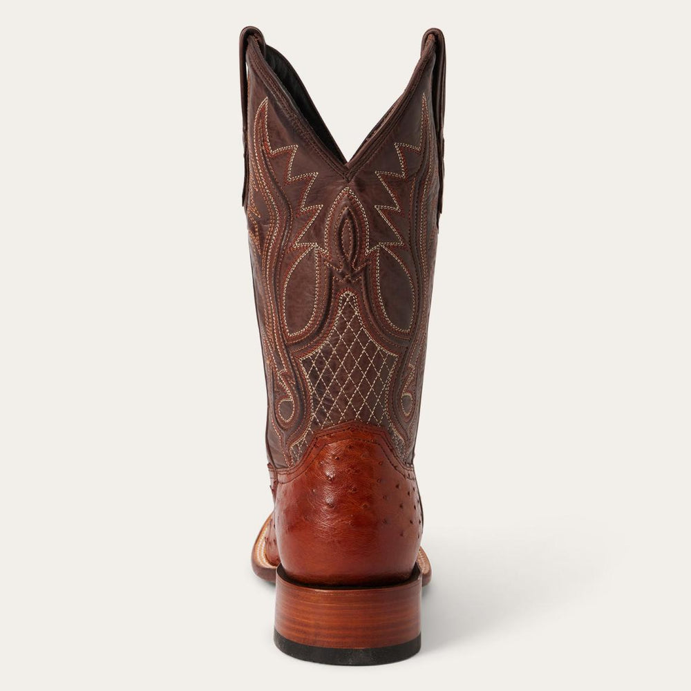 Ozzy Ostrich Boot Brown | Men Stetson Western