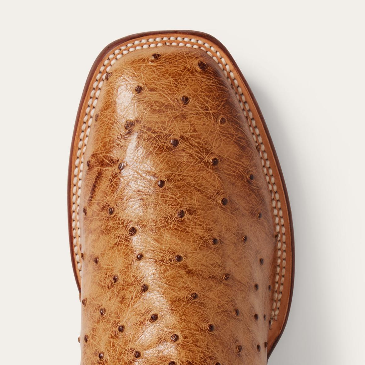 Ozzy Ostrich Boot Tan | Men Stetson Exotics