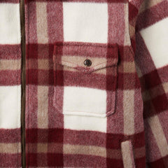 Plaid Lined Jac-Shirt Red | Men Stetson Flannel Shirts