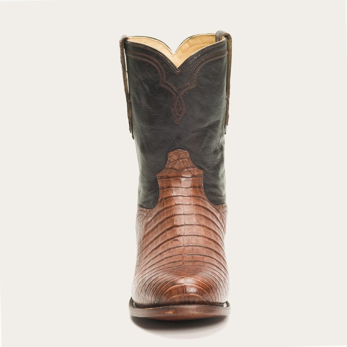 Puncher Exotic Boots Brown | Men Stetson Ropers