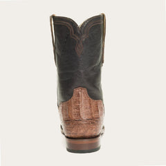 Puncher Exotic Boots Brown | Men Stetson Ropers
