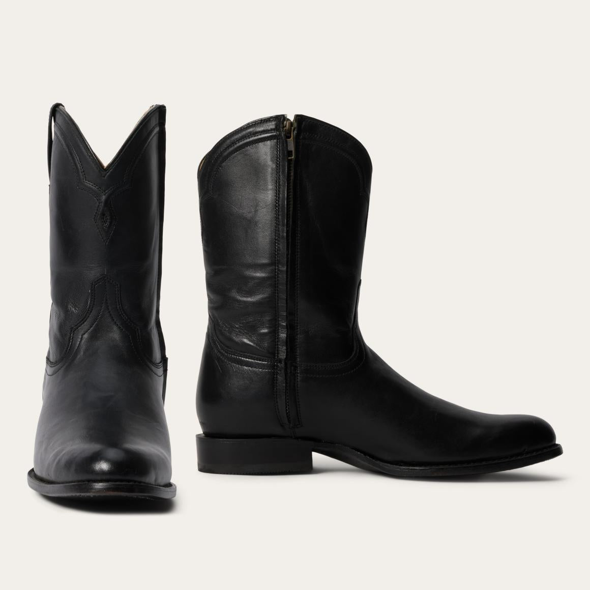 Rancher Zip Roper Burnished Black | Men Stetson Ropers