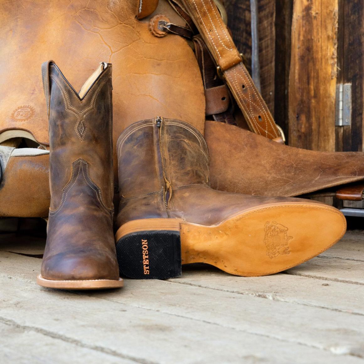 Rancher Zip Roper Oiled Walnut | Men Stetson Western