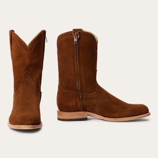 Rancher Zip Roper Suede Brown | Men Stetson Ropers
