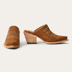 Reed Western Mules Brown | Women Stetson Mules
