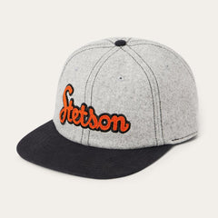 Retro Script Baseball Cap Grey | Men/Women Stetson Caps &amp; Truckers