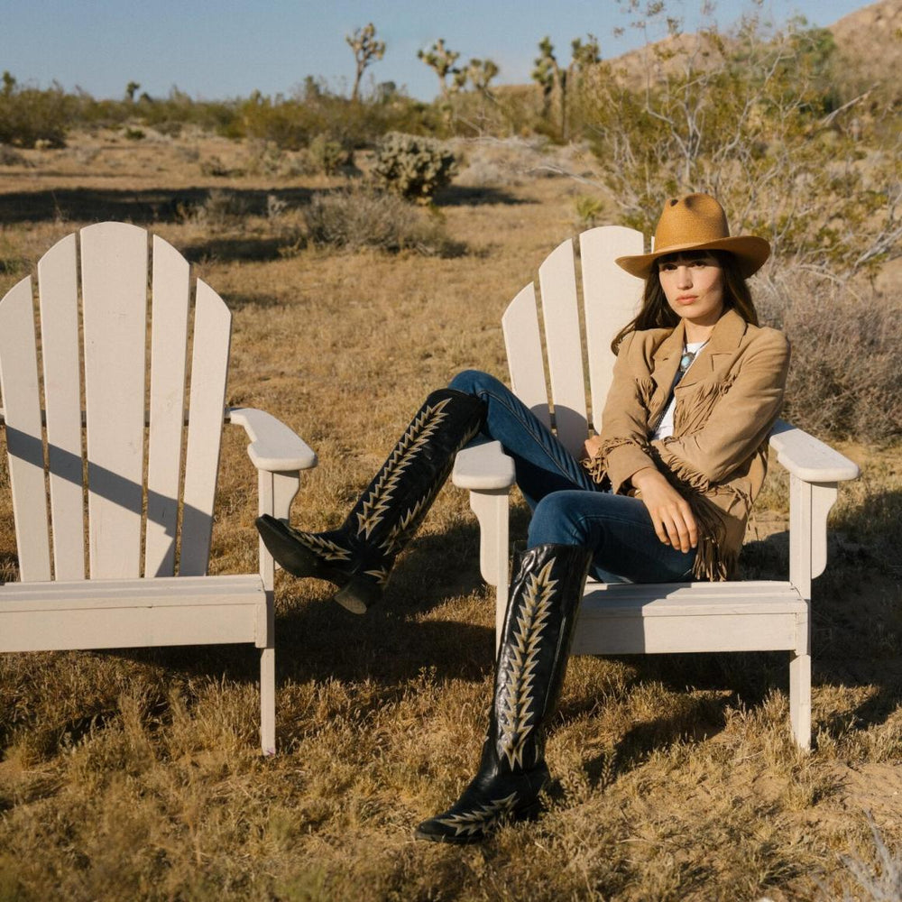 Sarah Boots Black | Women Stetson Western