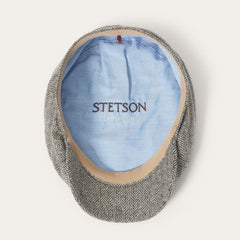 Silk Six-Panel Cap Black/brown Herringbone | Men/Women Stetson Caps &amp; Truckers