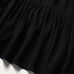 Solid Rayon Sleeveless Prairie Dress Black | Women Stetson Midi