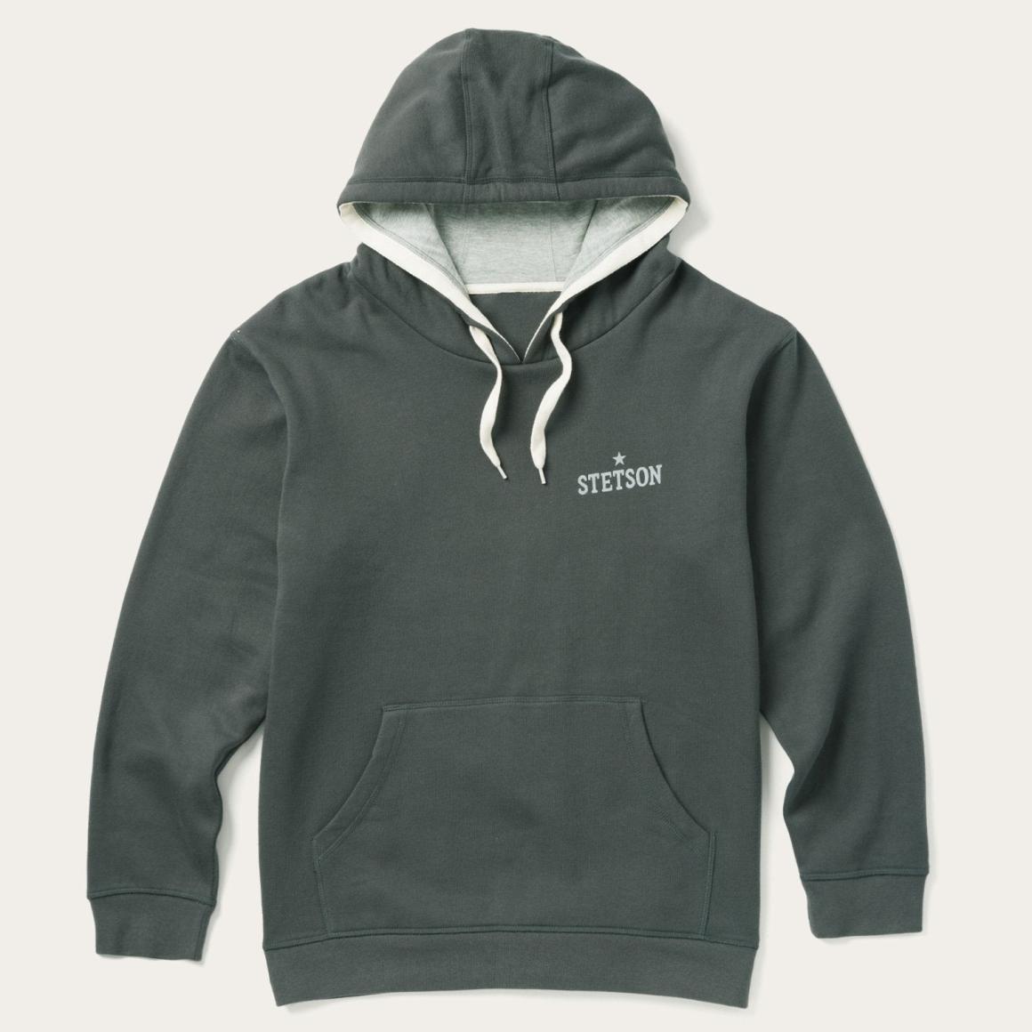 Stetson Hoodie Star Left Chest Blue | Men Stetson Sweaters &amp; Hoodies