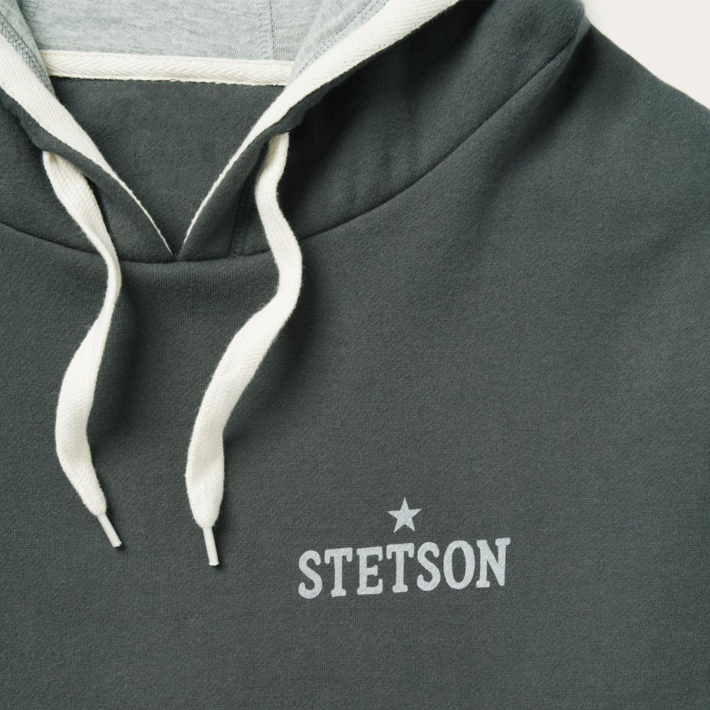 Stetson Hoodie Star Left Chest Blue | Men Stetson Sweaters &amp; Hoodies