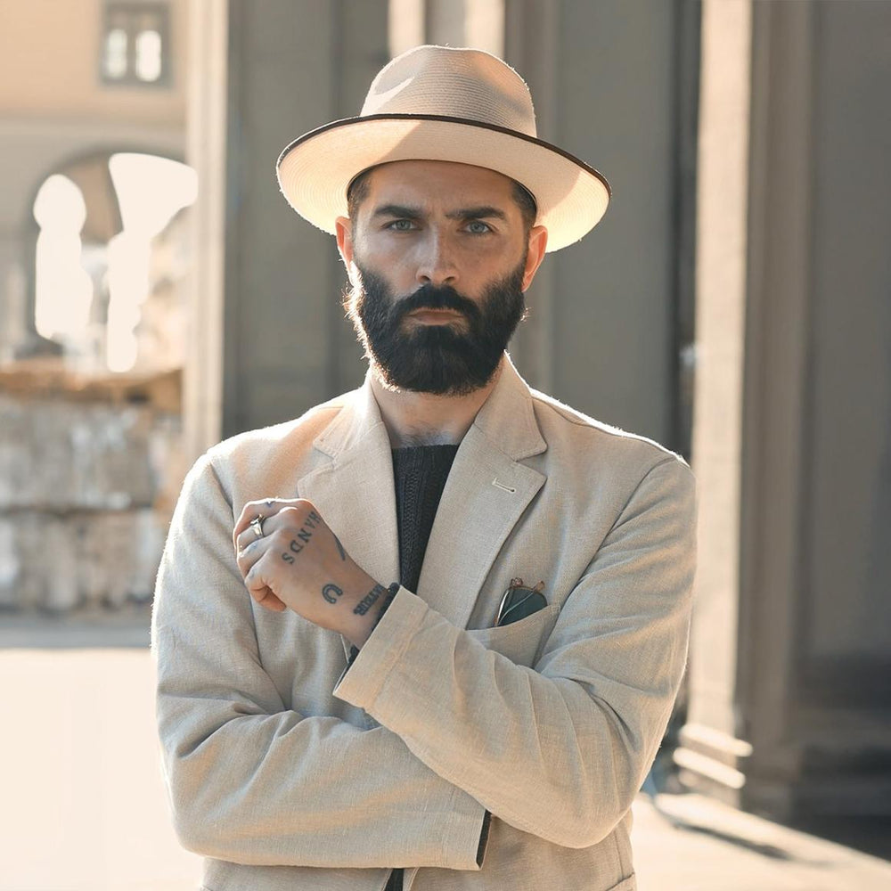 Stratoliner Hemp Fedora Navy | Men/Women Stetson Fedora
