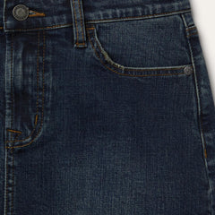 Stretch Denim 5-Pocket Skirt Blue | Women Stetson Skirts &amp; Shorts