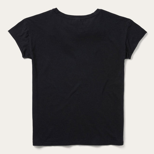 Sunset Saguaro Graphic Tee Black | Women Stetson Tees