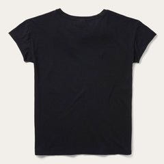 Sunset Saguaro Graphic Tee Black | Women Stetson Tees