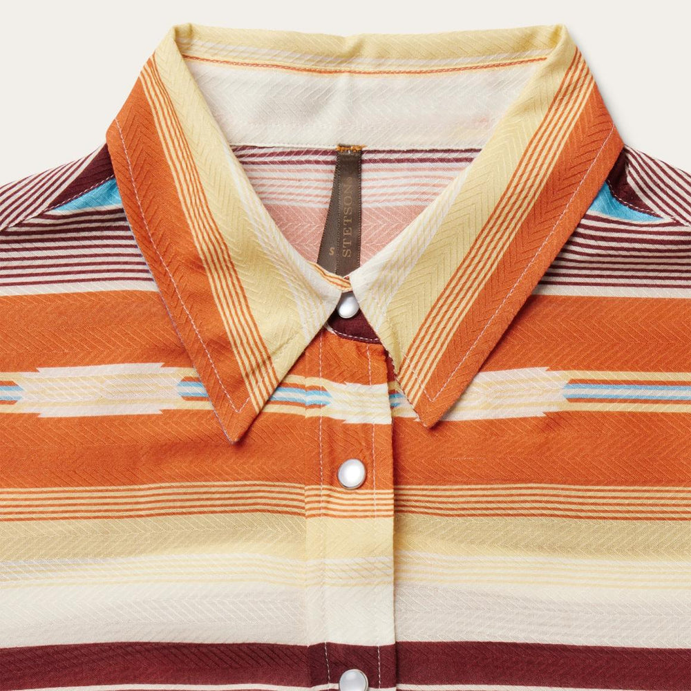 Sunset Serape Print Western Shirt Multi | Women Stetson Western Shirts
