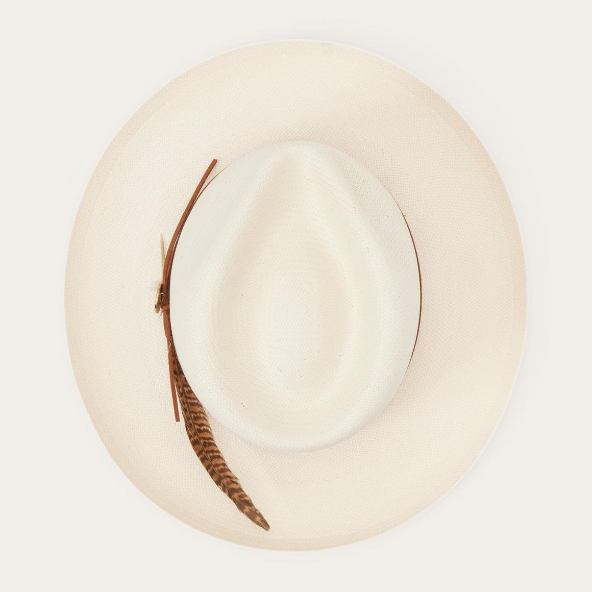 Tallahassee Shantung Straw Fedora Natural | Men/Women Stetson Fedora