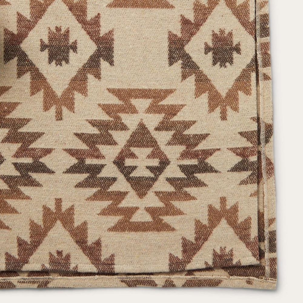 Tan Aztec Poncho Brown | Women Stetson Sweaters