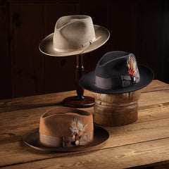 Temple Fedora Navy | Men/Women Stetson Fedora