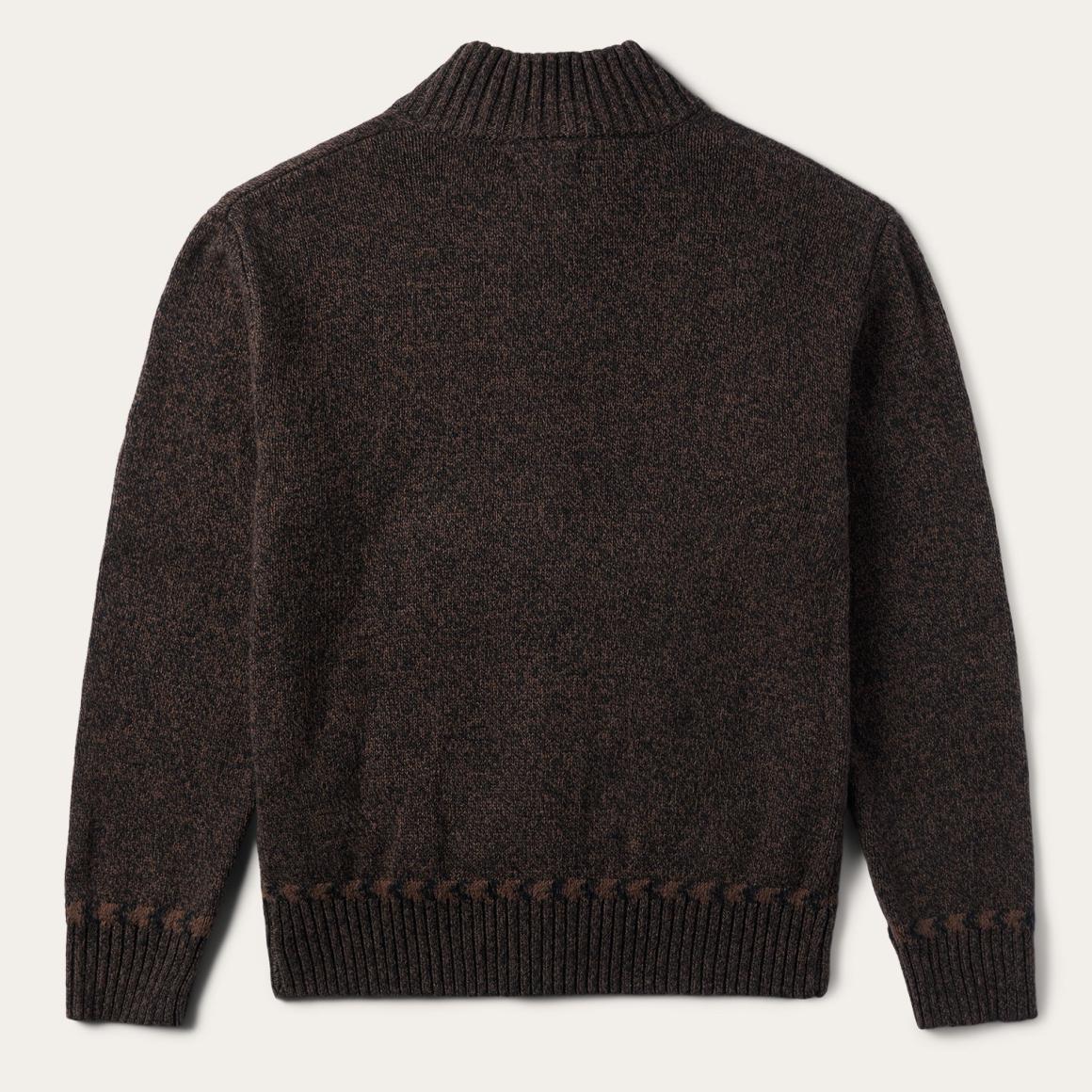 Vertical Aztec Cardigan Brown | Men Stetson Jackets