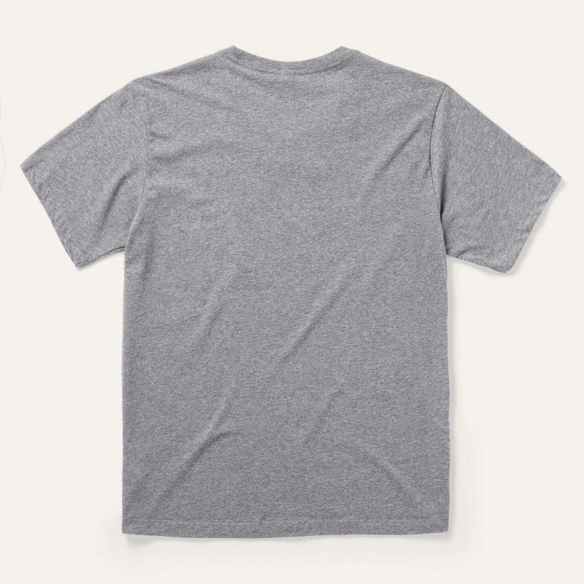 Vintage Eagle Graphic Tee Grey | Men Stetson Tees