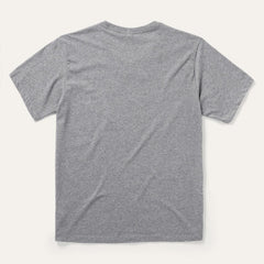 Vintage Eagle Graphic Tee Grey | Men Stetson Tees
