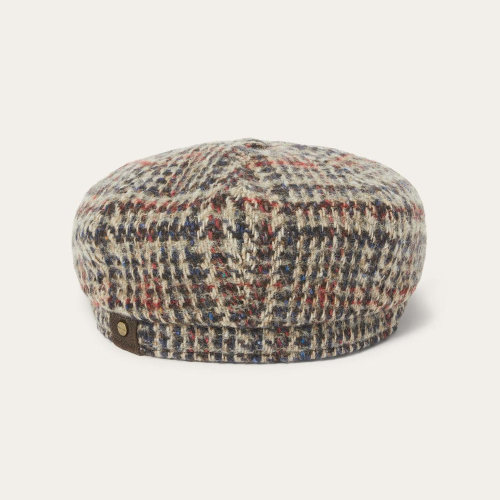 Virgin Wool Hatteras Beige/red/herringbone | Men/Women Stetson Caps &amp; Truckers